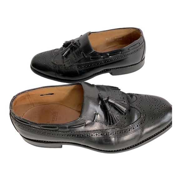 Allen Edmonds Arlington Black Leather Shoes Sz 9 1/2 - Picture 4 of 9